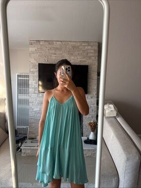 Forever 21 Teal Swing Mini Dress